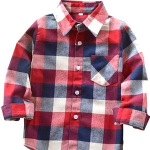 Mama Mi | Toddler Boy | Plaid Flannel Shirt